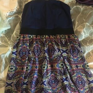 High low strapless summer dress